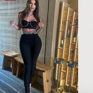 Fashion nova stud at the club pant set